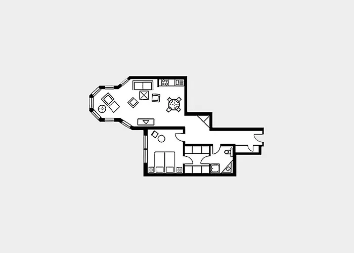 Strandvillen - Mit Meerblick Und 1 Schlafzimmer Sv-710 Διαμέρισμα *